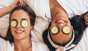 cucumber on eyes